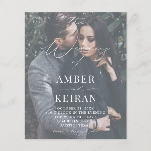 Budget Barely Shades - Fotobruiloft Flyer (Voorkant)