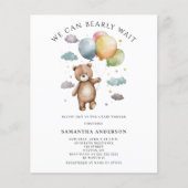 Budget Barly Wachten Baby shower Uitnodiging Flyer (Voorkant)