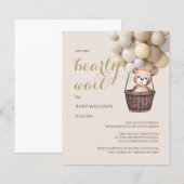 Budget Barly Wait Beer Balloon Yellow Baby shower (Voorkant / Achterkant)