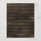 Budget Barn Wood Mason Jar Housewarming Invitation (Achterkant)