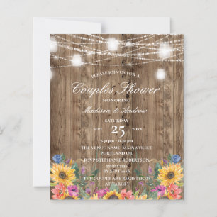 Budget Barn Wood & Sunflower Couples Shower