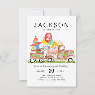 Budget Barnyard Dieren Truck Kinder Boerderij Verj Notitiekaartje