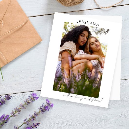 Budget Be My Maid of Honor Photo Voorstel Script V