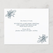 Budget Beach Script 3 Photo Collage kerstkaart (Achterkant)