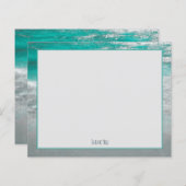 Budget Beach Turquois Coastal Ocean Wave Dank u (Voorkant / Achterkant)