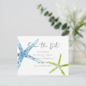 BUDGET BEACH Zee Ocean Life Wedding\ Briefkaart (Staand voorkant)