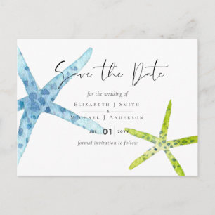 BUDGET BEACH Zee Ocean Life Wedding\ Briefkaart