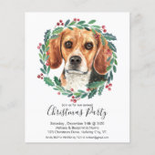 Budget Beagle Dog-kerstfeest (Voorkant)