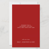 Budget Bébé 1er Noël Carte Appartement Photo Fête (Dos)