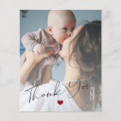 Budget bébé 2 script de photos carte de remercieme (Devant)