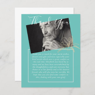 BUDGET Bedankje Rouwkaart Foto
