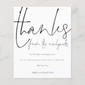 Budget Bedankt Passen getrouwd Foto bruiloft Harte (Voorkant)