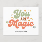 Budget Bedrijfsnaam U bent Magic Retro Dank u (Voorkant)