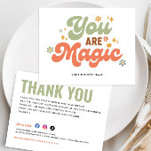 Budget Bedrijfsnaam U bent Magic Retro Dank u