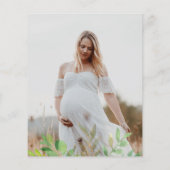 Budget Beer Eucalyptus Baby shower Uitnodiging (Achterkant)