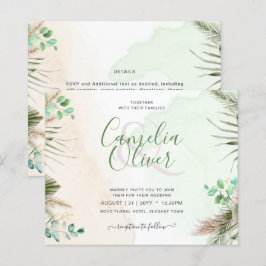 BUDGET Begroeiing Eucalyptus Pampas Gras Bruiloft