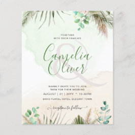 BUDGET Begroeiing Eucalyptus Pampas Gras Bruiloft