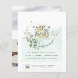 BUDGET Begroeiing FOTO Huwelijksuitnodiging QR COD