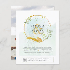 BUDGET Begroeiing FOTO Huwelijksuitnodiging QR COD