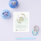 BUDGET Begroeiing FOTO Huwelijksuitnodiging QR COD Flyer (Enkel)