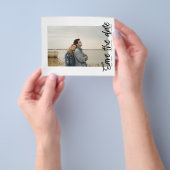 budget behalve de datum Eenvoudige foto grens Flyer (Hand)