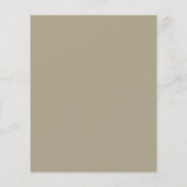 Budget Beige Boho Feather Minimal Wedding Invite (Achterkant)