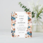 Budget Beige & Dusty Blue Floral Wedding (Staand voorkant)