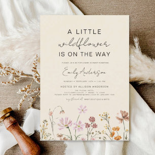 Budget Beige Een beetje Wildflower Baby shower