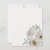 Budget Beige & Off White Florals Wedding (Achterkant)