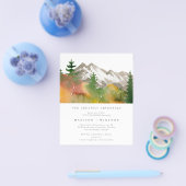 Budget Bergen Grootste Avontuur Baby shower Flyer (Enkel)