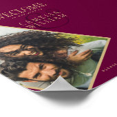 BUDGET Berry Gold Mariage PHOTO Affiche de bienven (Coin)