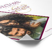 BUDGET Berry Gold Mariage PHOTO Affiche de bienven (Coin)