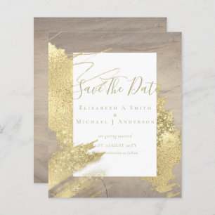 BUDGET BESPAAR DATA Gold Foil Glitter Ziet er Abst
