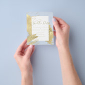 BUDGET BESPAAR DATA Gold Foil Glitter Ziet er Abst Flyer (Hand)