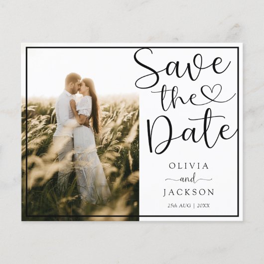 Budget Bespaar onze datum 3 foto bruiloft (Voorkant)