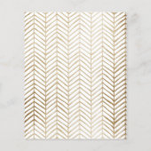 Budget Bespaar onze datum Foto Goud & Wit (Achterkant)