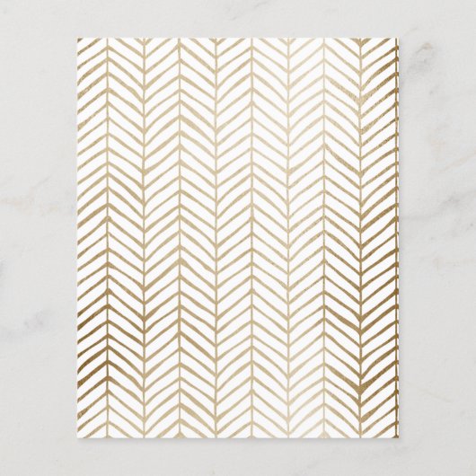 Budget Bespaar onze datum Foto Goud & Wit (Achterkant)