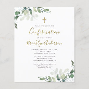 BUDGET Bevestigingsuitnodiging   Eucalyptus Gold