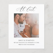 Budget bij laatste Verloving voor kalligrafie (Voorkant)