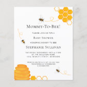 Budget Bije Baby shower Uitnodiging (Voorkant)