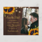 Budget bijtende florale foto bruiloft behalve datu flyer (Voorkant)