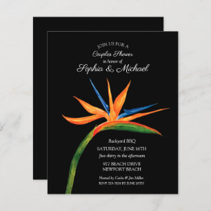 Budget Bird of Paradise Couples Shower nodigt uit
