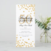 Budget Birthday Glitter Confetti Gold (Staand voorkant)