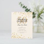 Budget Birthday Party Glitter Confetti Gold (Staand voorkant)