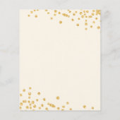 Budget Birthday Party Glitter Confetti Gold (Achterkant)