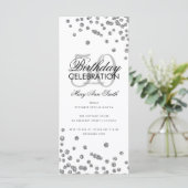 Budget Birthday Party Glitter Confetti Silver (Staand voorkant)