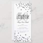 Budget Birthday Party Glitter Confetti Silver (Voorkant)