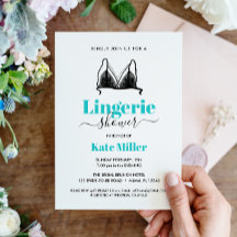 BUDGET Black Aqua Ooh La La Lingerie Bruids SHOWER