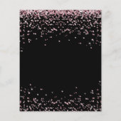 BUDGET Black Blush Pink Glitter Graduparty (Achterkant)