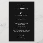 Budget Black Collage 4 Foto Weddenschap (Achterkant)